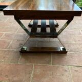 System table, portfolio, design teak veneer 80s