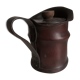Ceramic pot leather pitcher A. Porta Cuoio Artisto Milano