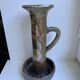 Huge candle holder in pottery / glazed ceramics 60s-70s