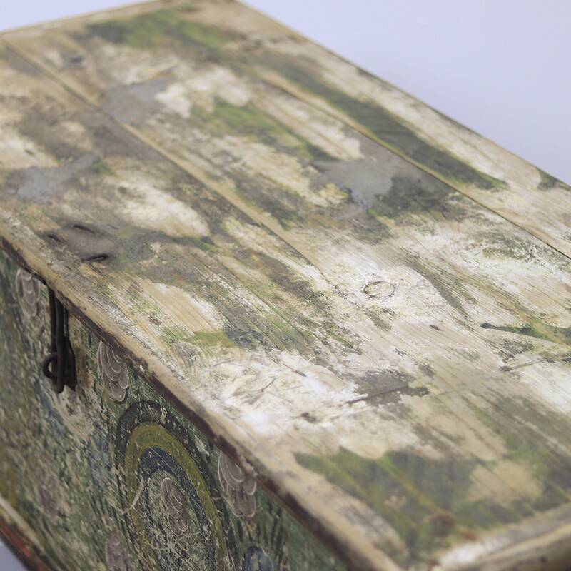 Painted Folk Art Bridal Chest