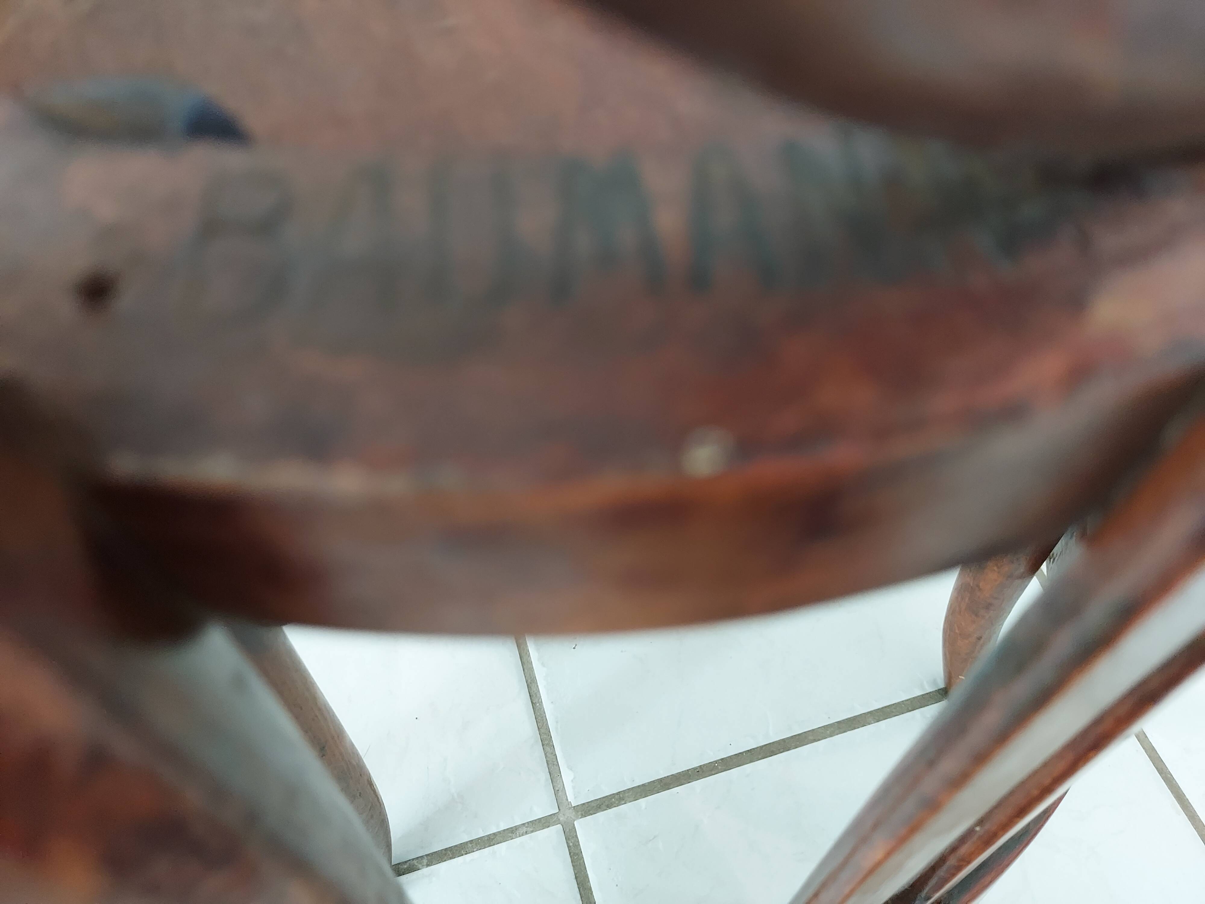 Suite of 12 chairs of bistrot Baumann 1940s