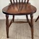 Pair of dutch bistro chairs in solid wood 70s