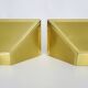 Pair of gold wall sconces 1980s