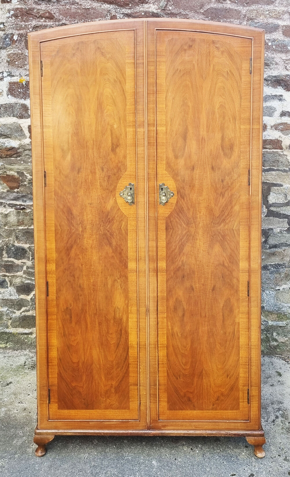 Armoire anglaise d'internat tallboy georgien art déco années 30