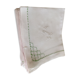 Set of towels monogramées