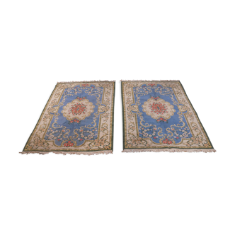 Pair of french décor carpets savonnerie 175 x 115 cm