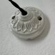 Antique 25.5 cm vintage opal lace pendant light