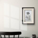 Printed in 1818, coconut tree, walnut and fennel. By Saint-Pierre.