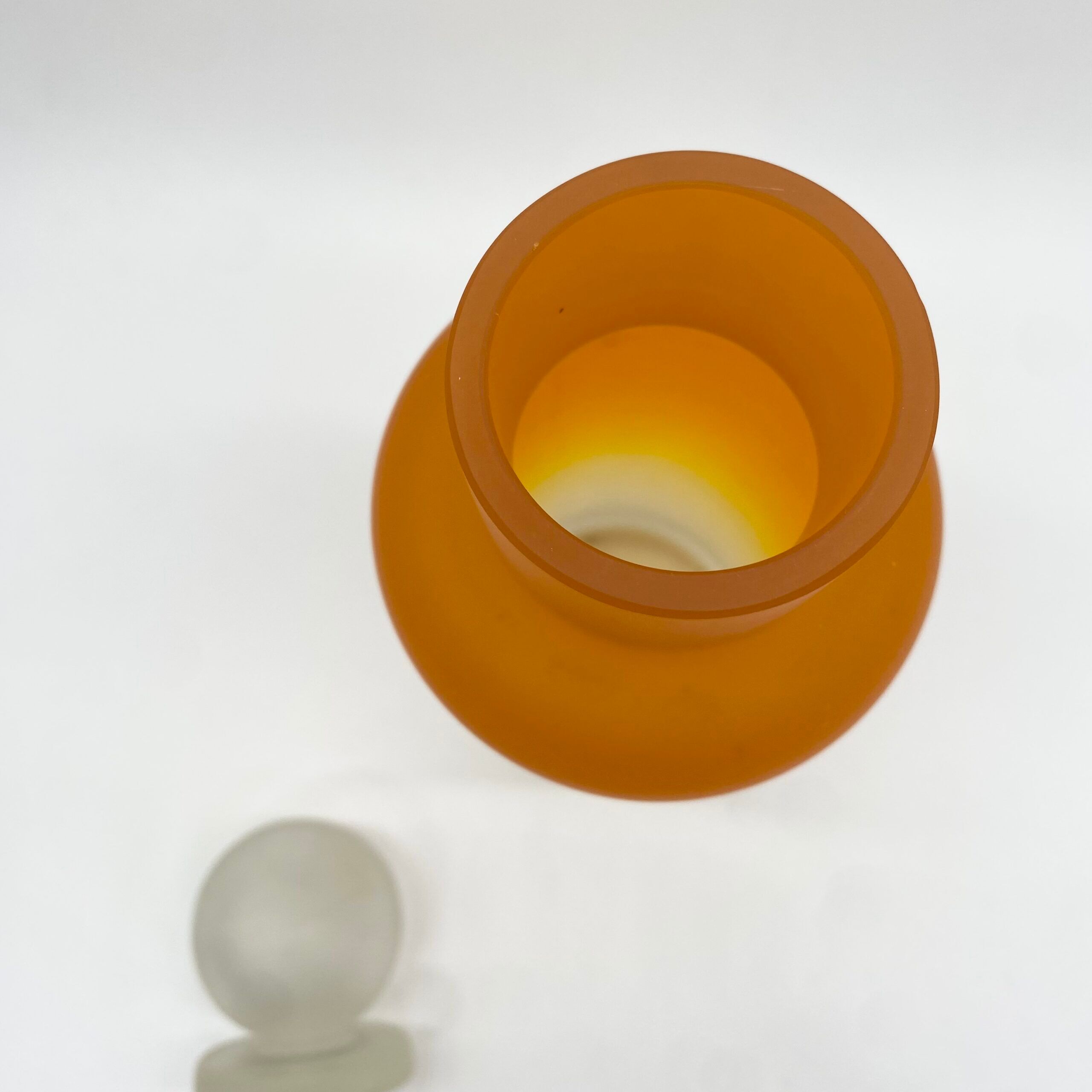 XXL Bottle "Ultra Orange" Murano glass, 1960s
