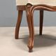 Antique Louis-Philippe chairs in walnut and fabric, Italy, 19th century.