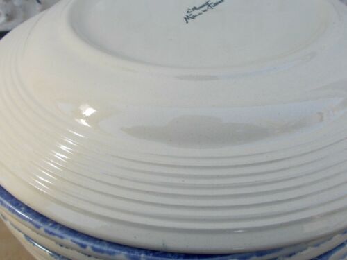 6 flat plates faience St Clément rural décor character