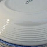 6 flat plates faience St Clément rural décor character