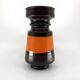 Brown and orange ceramic vase • 1970