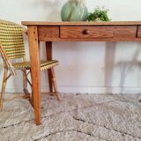 Antique wooden farmhouse table and drawers