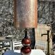 Vintage 70's glazed ceramic lamp