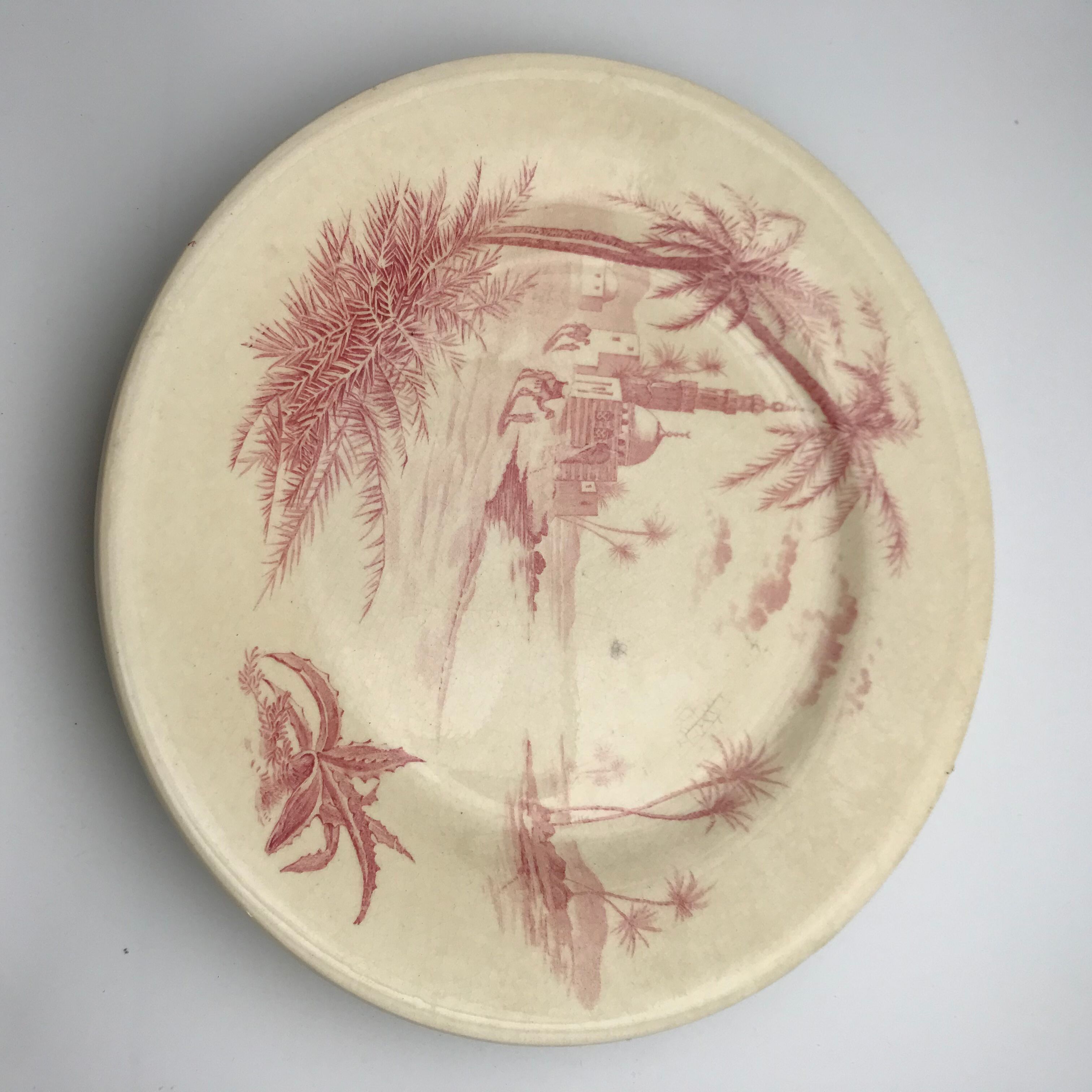 6 flat plates views of shabby pink orient