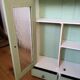 Armoire à pharmacie vintage années 50 celadon blanche bois de peuplier
