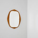 Small Scandinavian teak mirror from the 50s – Vintage design