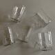 Set of 5 Baccarat modernist Ecailles water goblets
