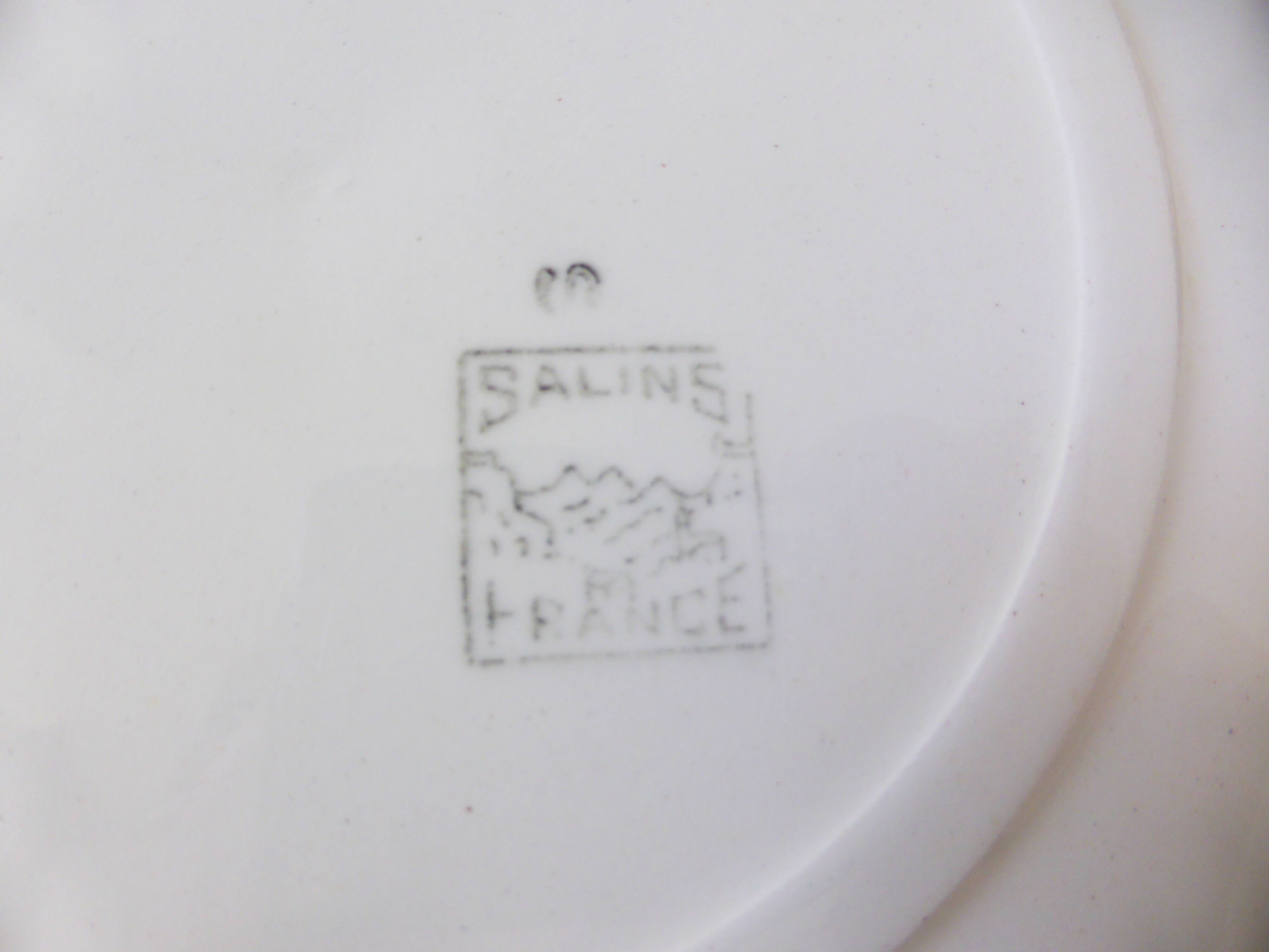 4 vintage flat plates from the Salins factory 210663