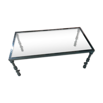 Metal living room coffee table