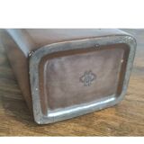 Jean payen large rectangular ceramic vase monogrammed 20th century