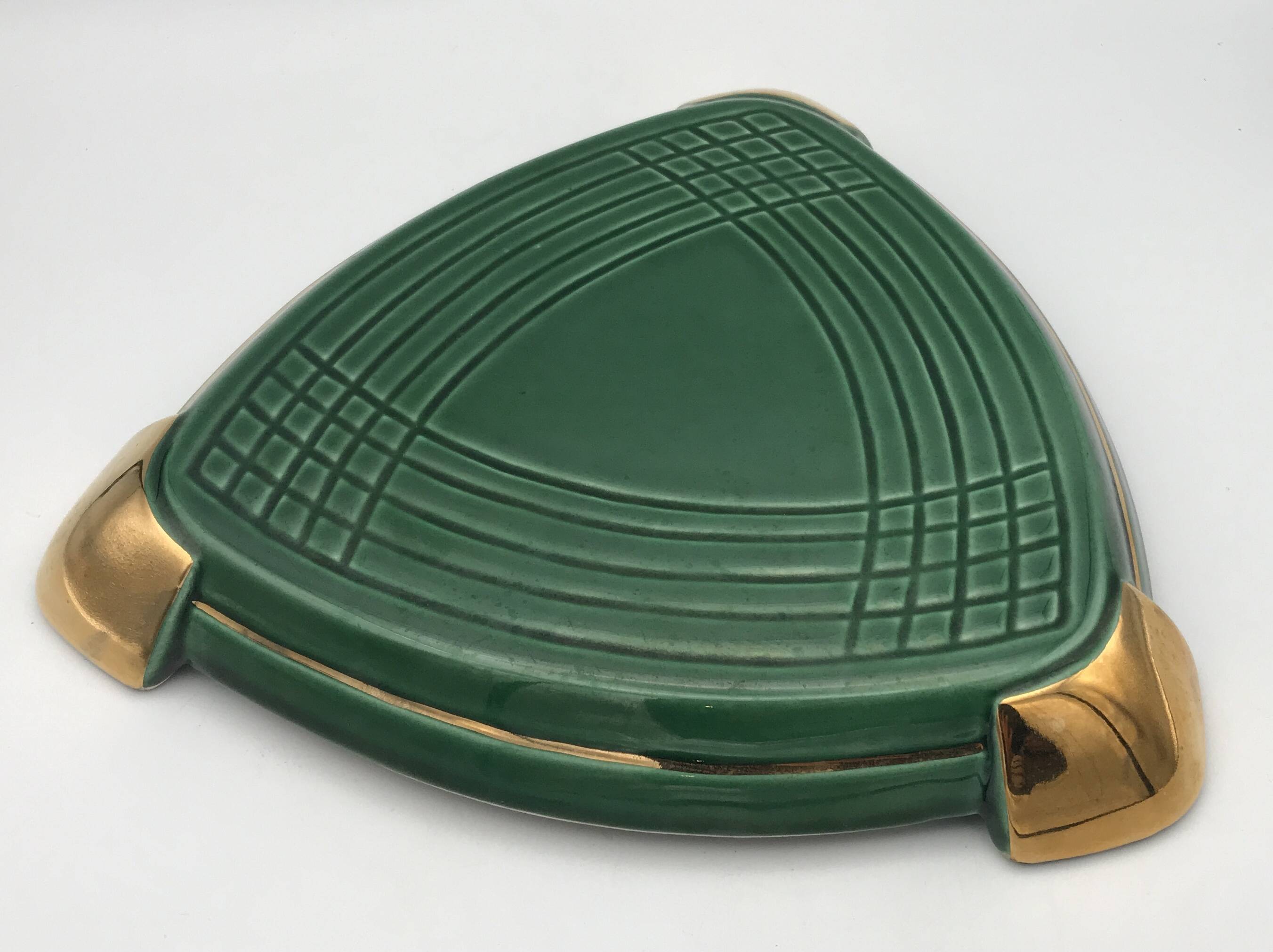 Set of 3 ART CERAMIC TRIVETS and BOTTLES by Poët Laval