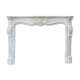 Fireplace in carrara marble around 1880