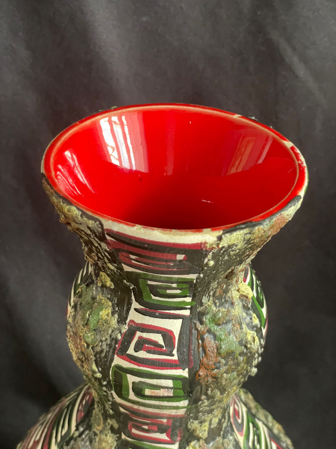 Vase vintage année 50 lave
