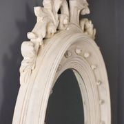 Antique Regency mirror in gilded wood, Italy, early 20th century.