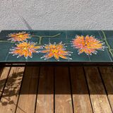 Coffee table with ceramic tile top