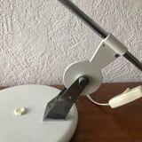 White metal articulated desk lamp