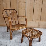 Rattan armchair