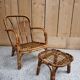 Rattan armchair
