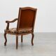Louis XV Style Carved Walnut Armchair with Needlepoint Upholstery, France