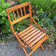 Folding wooden chair
