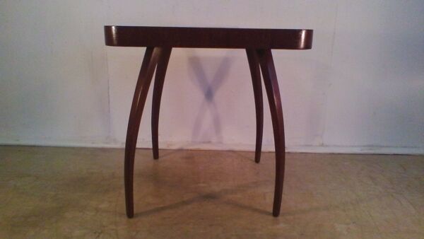 Table basse modèle h 259 art déco en laiton par Jindrich Halabala 1930s
