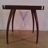Table basse modèle h 259 art déco en laiton par Jindrich Halabala 1930s