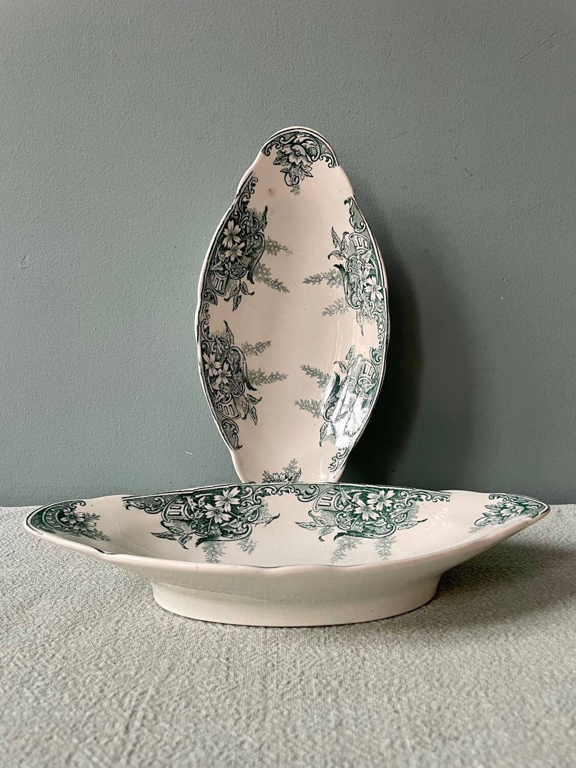 Set of two ravines 1900 terre de fer, onnaing france