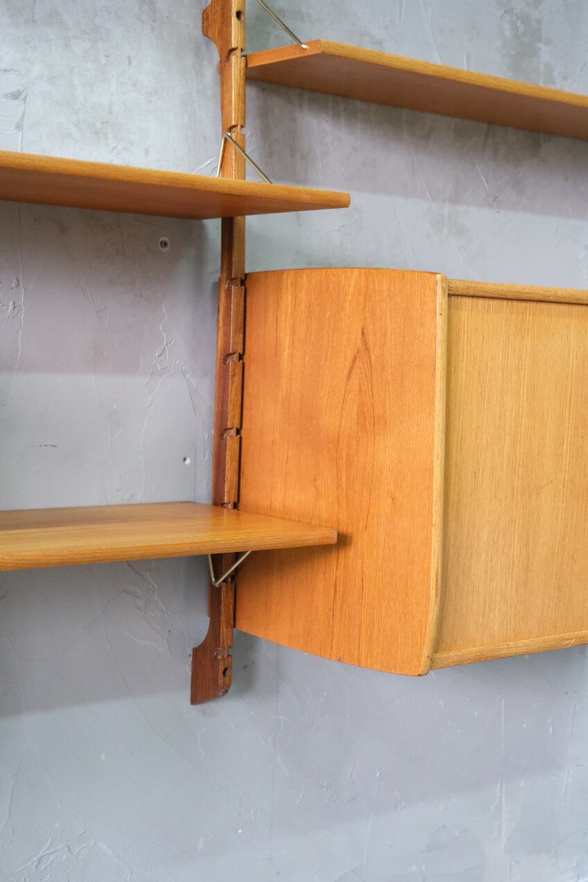 Mid-Century Modular Teak Wall Unit by John Texmon for Blindheim Mobelfabrik, Norway,  1960s