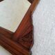 Miroir Art Déco bois sculpté 86 X 53