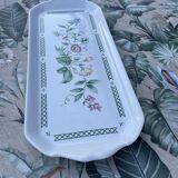 Plat  à décor floral