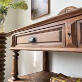 Oak console drapery 1950