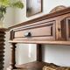 Oak console drapery 1950