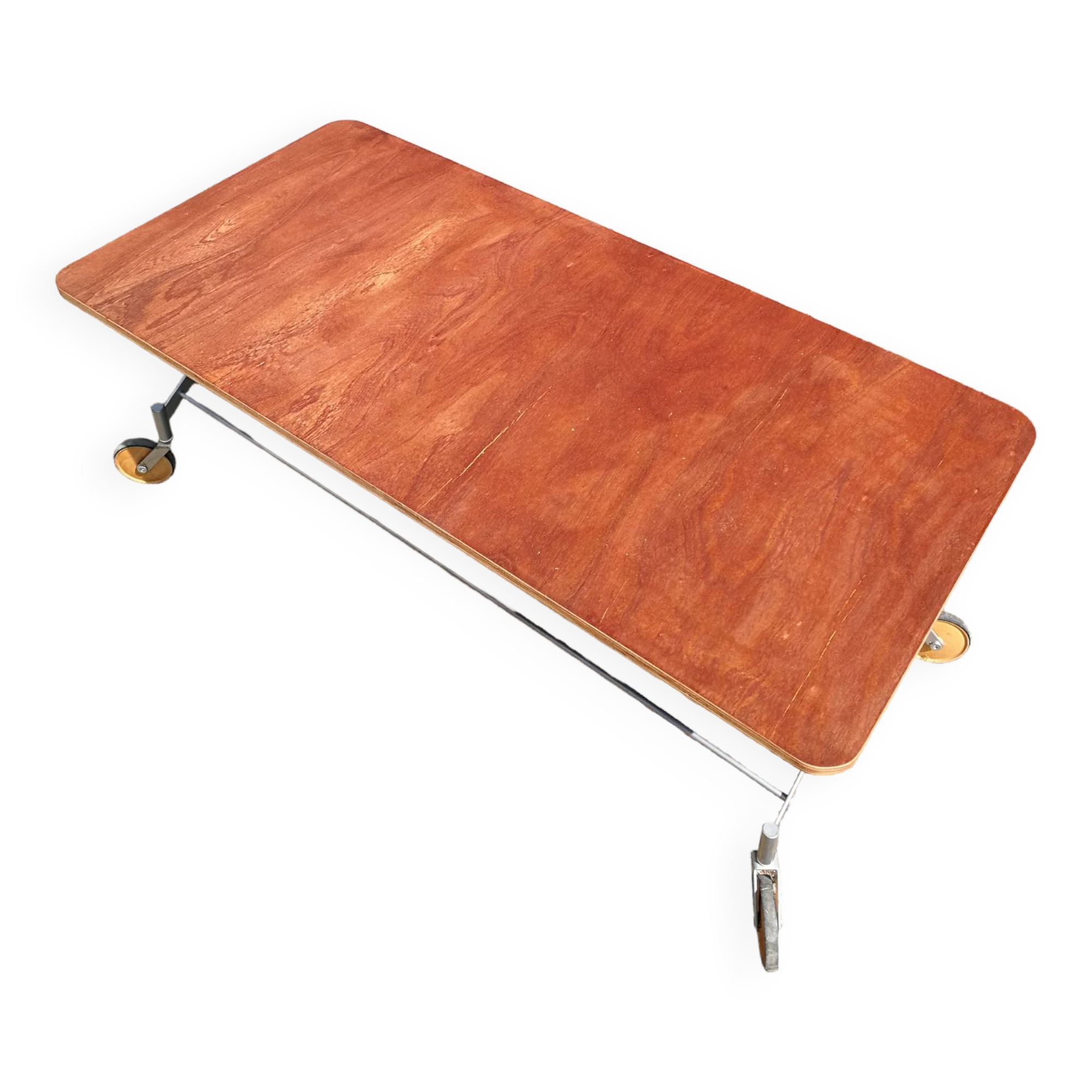 90's rolling coffee table