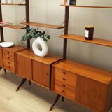 Teak system bookcase, Norwegian design, 1960s, production: Blindheim Mobelf