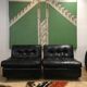 Amanta faux leather armchairs by Mario Bellini for B&B Italia