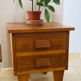 Art Deco oak bedside table from the early 20th century
