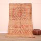 Peach Vintage Moroccan Rug 163 x 289 cm, Berber Wool Rug, Handmade Boho Rug