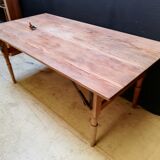 Table pliante en bois brasserie-guinguette , 6/8 couverts